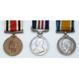 British Army WWI Military medal group, named to 107507 Bombardier TG Coleman 280/Siege Battery Royal