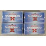 Seventy nine Winchester Super X Subsonic .22 rifle cartridges, all in original boxes. PLEASE NOTE