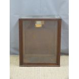 Large glass scale cabinet with lift-up door, could also suit display of a model, diorama etc.