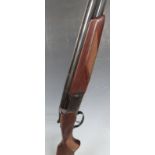 Baikal 12 bore over and under ejector shotgun with single trigger, engraved locks, underside,
