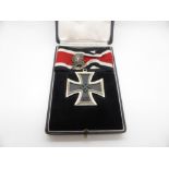 WWII Nazi German style Knights Cross of the Iron Cross with oak leaves and crossed swords, the cross