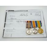 British Army Victorian and WWI medal group comprising Queen's South Africa medal with five clasps,