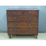 Victorian mahogany chest of drawers, W108 x D52 x H104cm