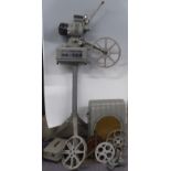 Cinetechnic 16mm cine film projector, separate speaker, lead and stand for projector