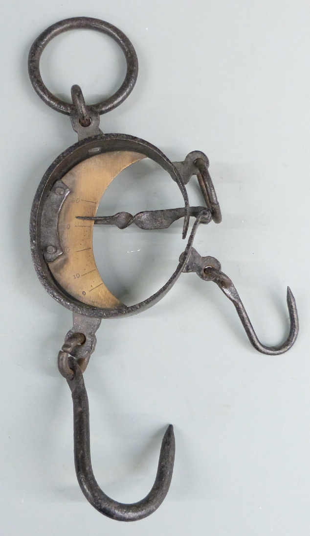 Salter's Improved Circular spring balance to weigh 40lbs, together with Salter's No 20M spring - Image 7 of 7