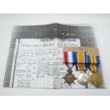 Royal Navy WWI medals comprising 1914/1915 Star, War Medal and Victory Medal, named to 190154  W W