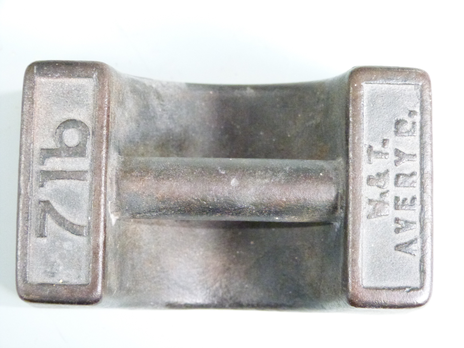 A run of W B & Co Victorian cast iron weights 7lb to 4oz, and a run of Avery weights 7lb to 1lb - Image 3 of 3