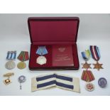 A collection of medals comprising WWII Arctic and Atlantic medals together with the Arctic