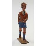 Britains Cadbury Cococubs lead model figure Jonathan walking, 5.5cm tall.