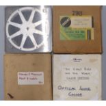 Four various 16mm cartoon cine films comprising reels marked 'The Early Bird and the Worm', 'Jack