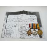 Royal Navy WWI medals comprising 1914/1915 Star, War Medal and Victory Medal named to J22720 A