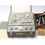 Ferrograph type 4 reel to reel tape machine with instruction manual and accessories