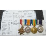Royal Navy WWI medals comprising 1914/1915 Star, War Medal and Victory Medal, named to 210691 W