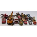 Seventeen Dinky Toys and Dinky Supertoys diecast model vehicles including Shado2, Spectrum Pursuit