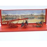 CBG Mignot diorama model Grande echelle hippomobile 1328, in original display box, 43.5x14.5x9cm