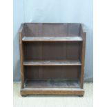 A 19thC oak or similar bookcase, W84 x D31 x H94cm