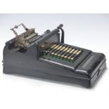 Burrough's printing vintage mechanical calculator No 3-878855, (formerly produced as the Pike