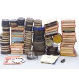 Approximately 80 mainly Pathescope 9.5mm cine film reels including Mickey Mouse, educational, Felix,