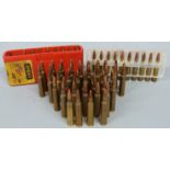 Seventy four .223 rifle cartridges, some in cartridge holders. PLEASE NOTE THAT A VALID RELEVANT