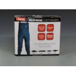 Leeda neoprene chest waders size 8, new in original box.