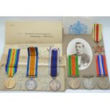 Royal Navy WWI medals comprising War Medal and Victory Medal named to J61139 J T Fry D Sig RN
