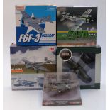 Five Corgi, Oxford Aviation, Hobby Master and Dragon 1:72 scale diecast model aeroplanes including