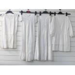 Four Victorian / Edwardian petticoats /nightdresses