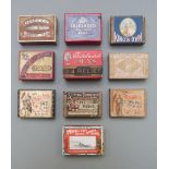 Ten boxes of various pen nibs including R Esterbrook & Co, Setten & Durward's, Perry & Co's Naval