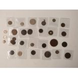 A small interesting collection of UK and overseas coins mid 18thC onwards, includes William III,