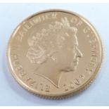 Golden Jubilee Queen Elizabeth II 2002 Guernsey £25 gold proof coin, cased with certificate
