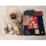 A large collection of overseas 'holiday change' etc together with a small amount of UK coinage and