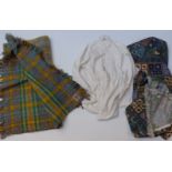 Scottish Munro spun wool blanket, Edwardian smock and Liberty curtain