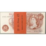 Ten Fforde banded 10 shilling notes, uncirculated, B75M 159071-159080