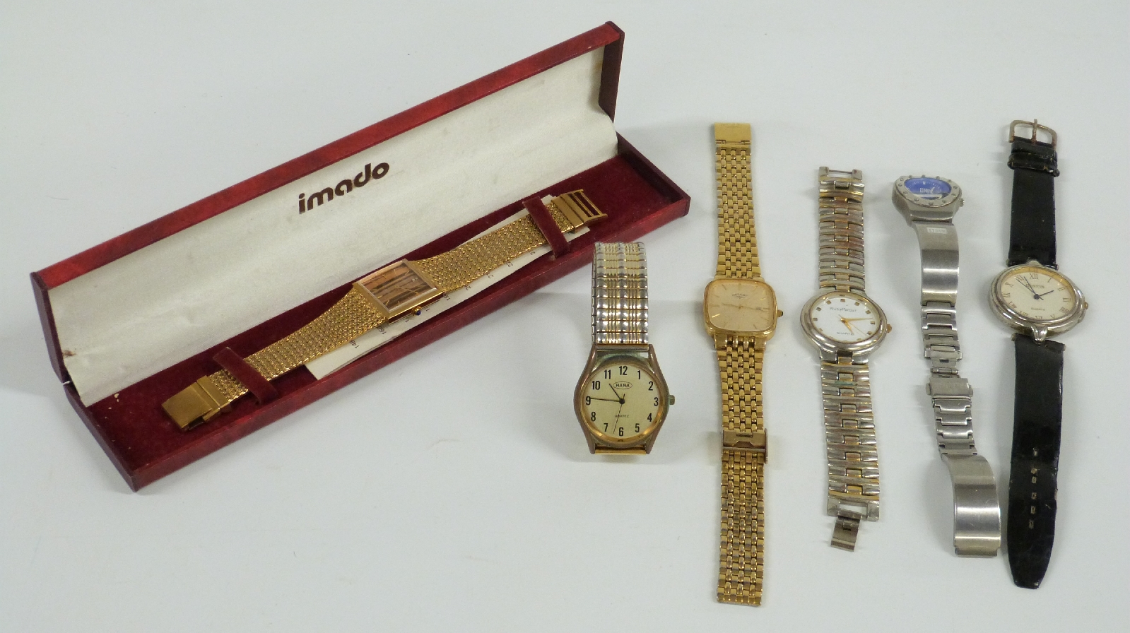 A collection of watches including Imado and Rotary, costume jewellery, silver bracelets, silver - Image 3 of 4