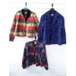 Three Liberty / Marion Donaldson silk and woollen jackets, sizes 14 and 16