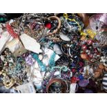 A collection of costume jewellery