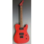 Columbus electric lead / rhythm guitar with cherry lacquered finish