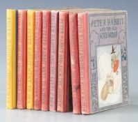 Collection of Altemus Peter Rabbit books (1917-1931) including Peter Rabbit and the Big Black Crows,