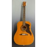 EKO Ranger 6 acoustic guitar fitted with six steel strings