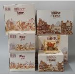 Six Lilliput Lane models in boxes