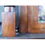 Burslem 19thC flame mahogany cased longcase clock with 8 day movement striking on a bell, 36cm