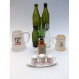 Whitbread and Niblett & Co brewerania including tankards, cruets etc