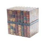 Huntley and Palmers biscuit tin shaped as a row of eight vintage books