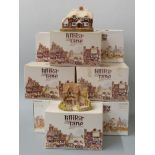 Twelve Lilliput Lane models in boxes