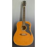 Westcoast Ranger model six string acoustic guitar fitted with steel strings and individual tuning