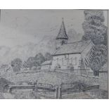 Three early 20th century views of Chalford, Stroud, Gloucestershire comprising pen and ink view of