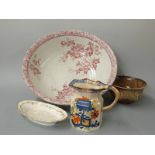 Royal Doulton wash basin, large quantity of Royal Worcester pin dishes and ceramics, some boxed,
