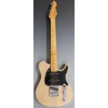 Peavey Generation EXP electric lead / rhythm guitar in blonde finish with black scratch plate, reg