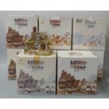 Eight Lilliput Lane models in boxes