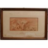 Attributed to G.F.Watts classical sketch 'Inferno', 14 x 331cm, with J.Leger & Son, 13 Old Bond